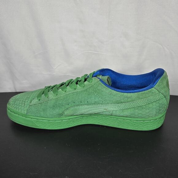 Puma Classics Sneakers Mens 9.5 Archive Green Textured Suede 1968 Heritage Low - Picture 5 of 12